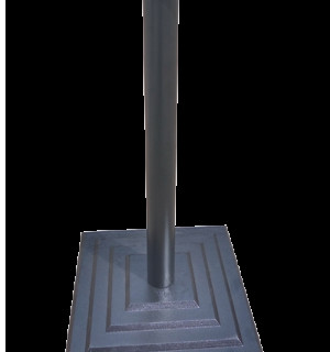 Опора чавунна з круглою трубою Ле Ман R 400/1110/76